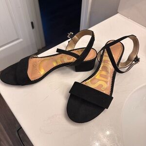 Circus by Sam Edelman Black Suede Heeled Sandals